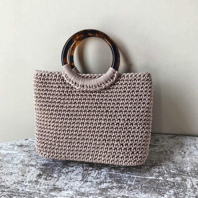 Clisil 400gram Art Yarn Cord Light Brown Polyester Yarn Macrame Knitting Crocheting DIY Bags Crochet Basket Summer Hat Craft Cord 3mm Macrame Cord Rope 438yds 1314 Feet - Image 2